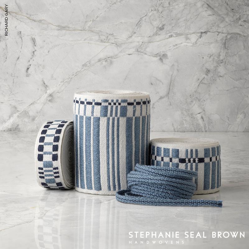 Schumacher Indigo Carmo Tape Wide - Image 4