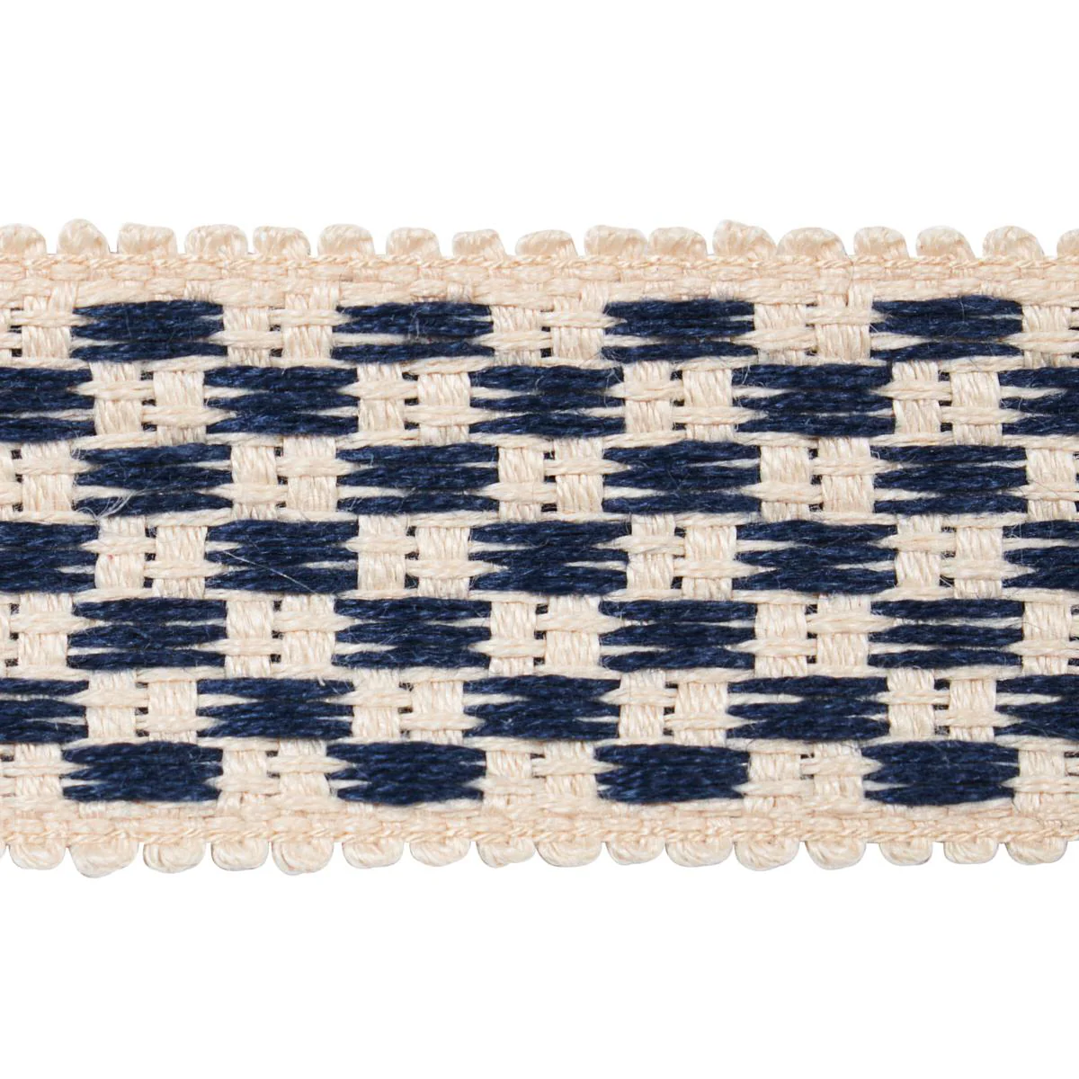 Schumacher Indigo Crawford Check Tape Medium - Image 3