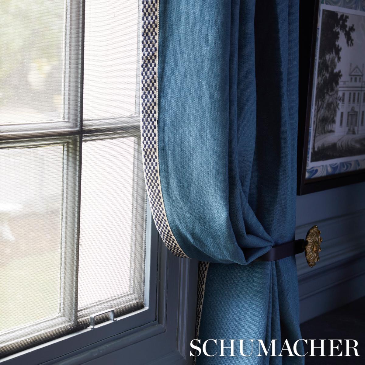 Schumacher Indigo Crawford Check Tape Medium - Image 7