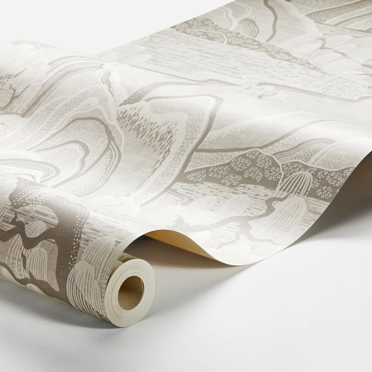 Schumacher Indigo Garden Grey Wallpaper - Image 2