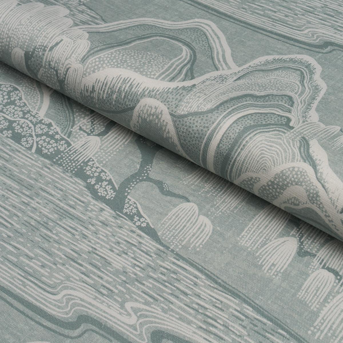 Schumacher Indigo Garden Mineral Fabric - Image 4