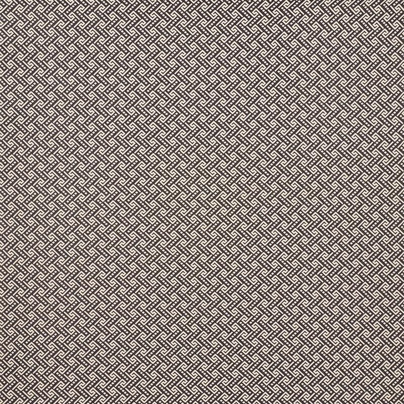 Schumacher Ionic Weave Black Fabric - Image 3