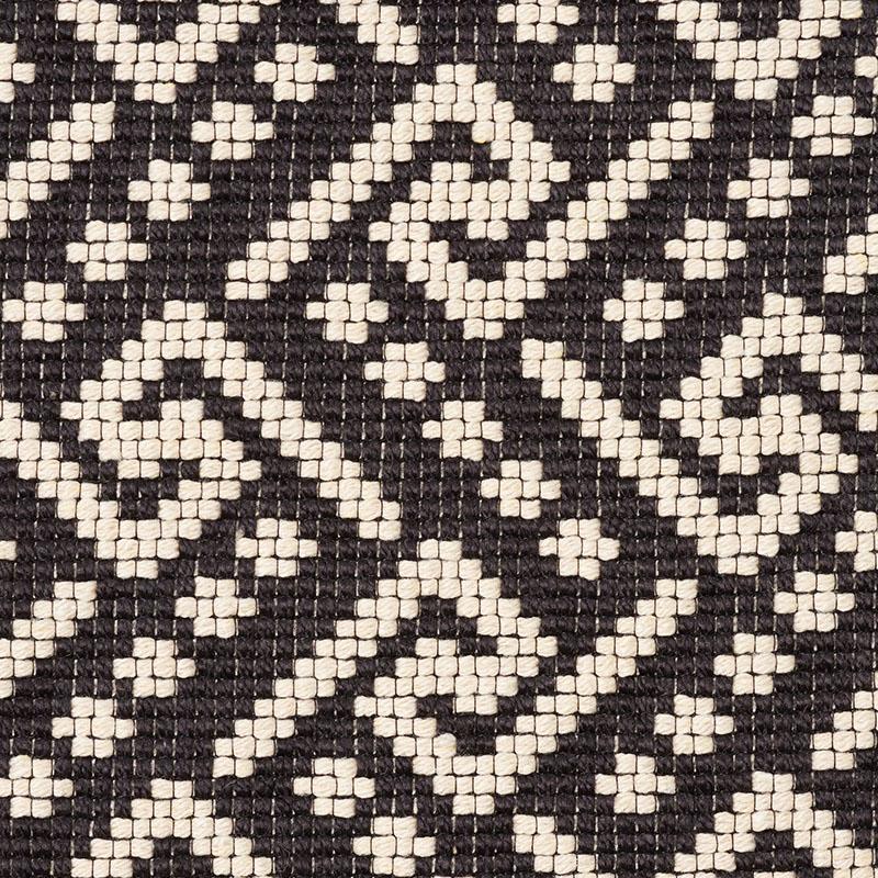 Schumacher Ionic Weave Black Fabric - Image 5