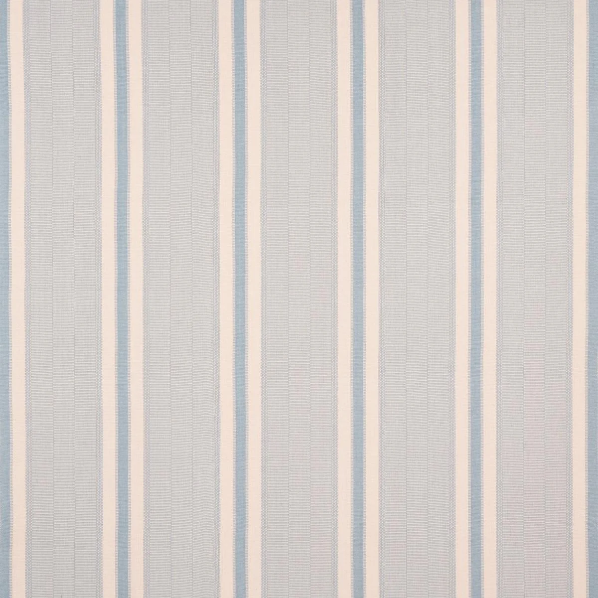 Schumacher Ipala Hand Woven Stripe Sky Fabric - Image 2