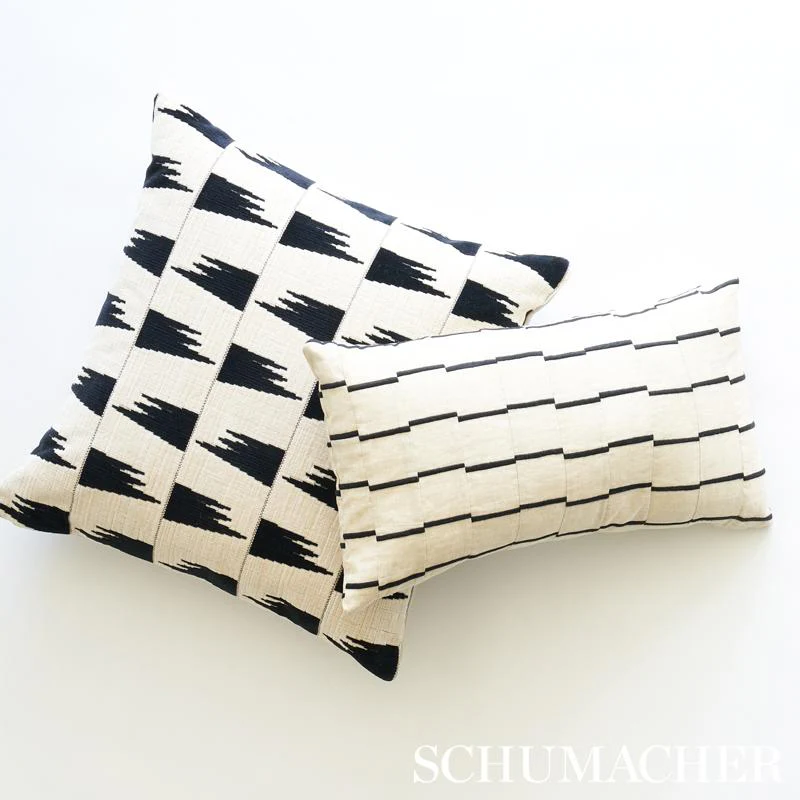 Schumacher Ivory 20" X 20" Tutsi Pillow - Image 5