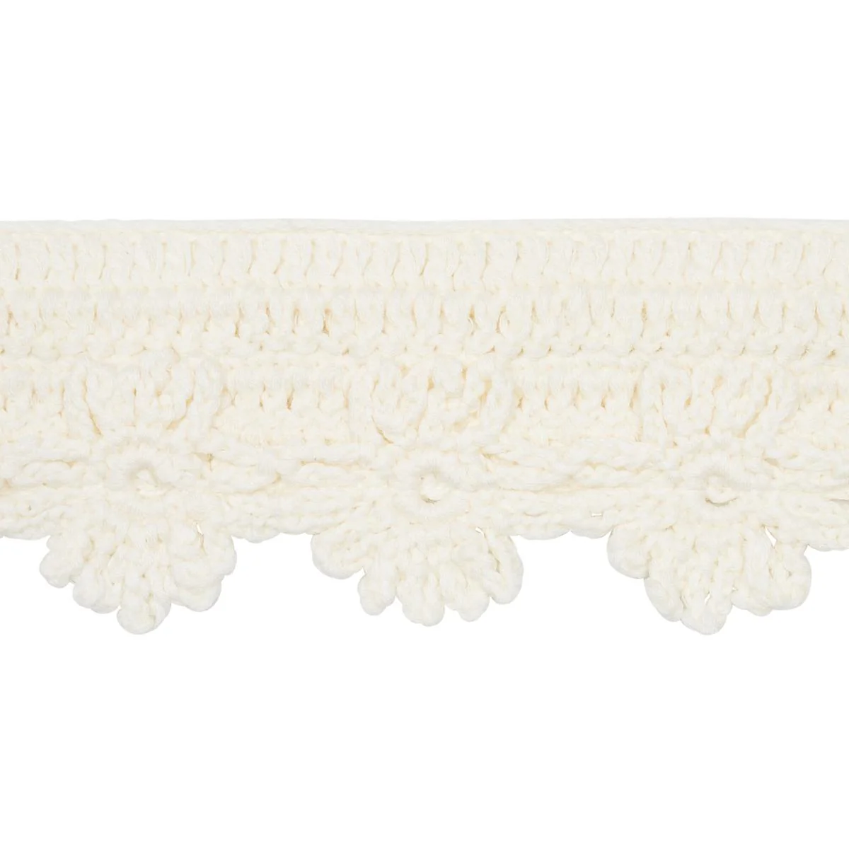 Schumacher Ivory Evelyne Crochet Trim