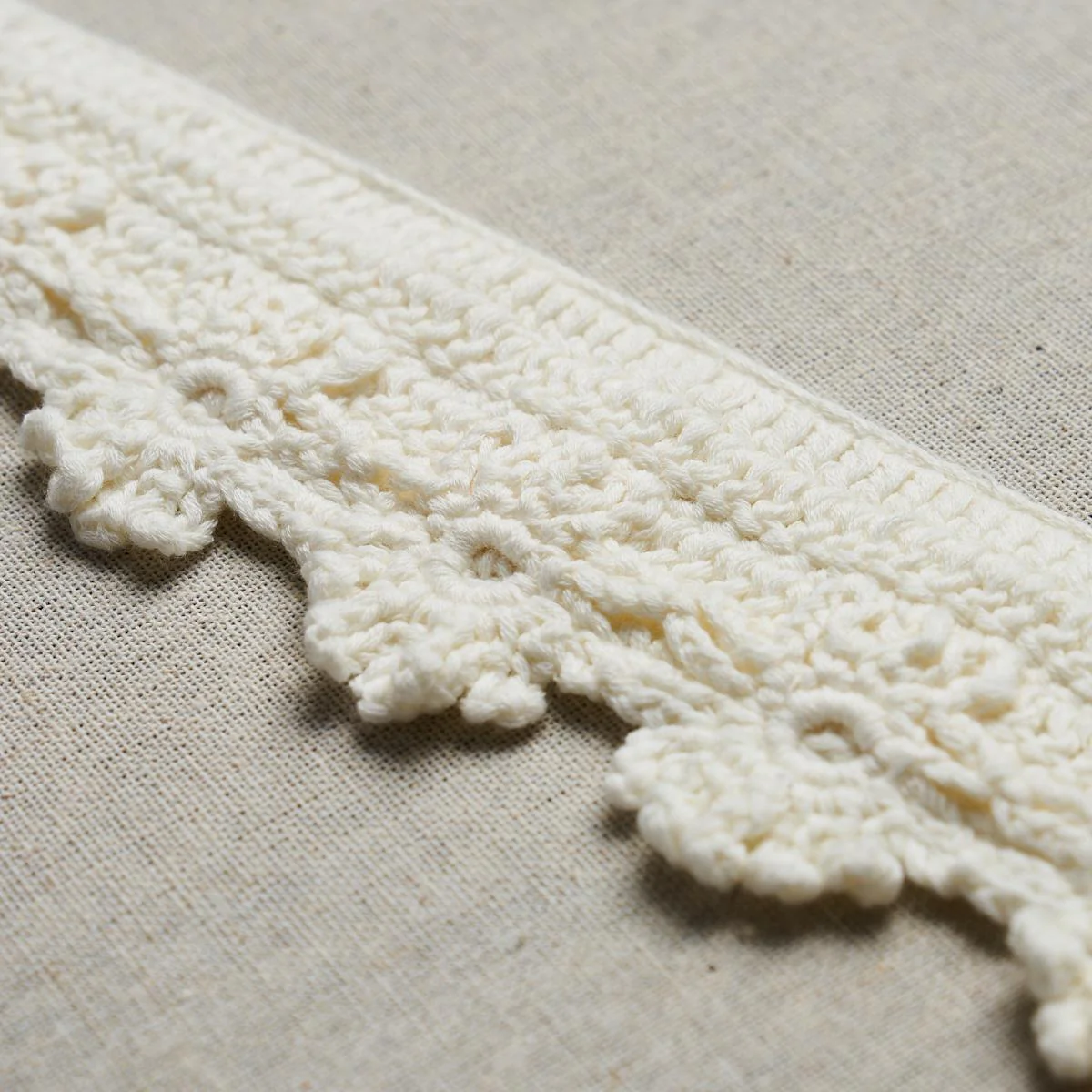 Schumacher Ivory Evelyne Crochet Trim - Image 4