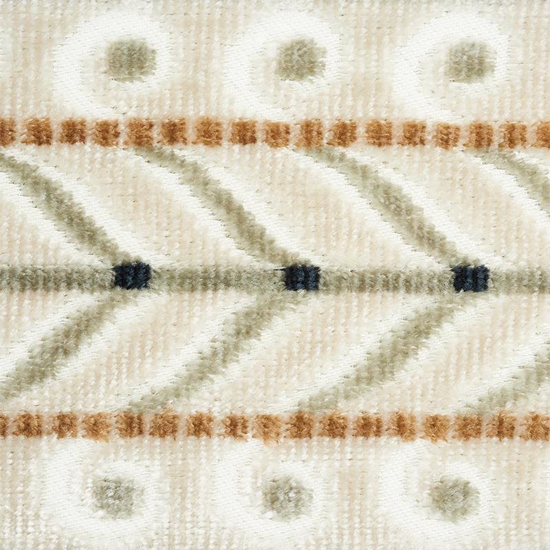 Schumacher Ivory Marion Velvet Tape - Image 3