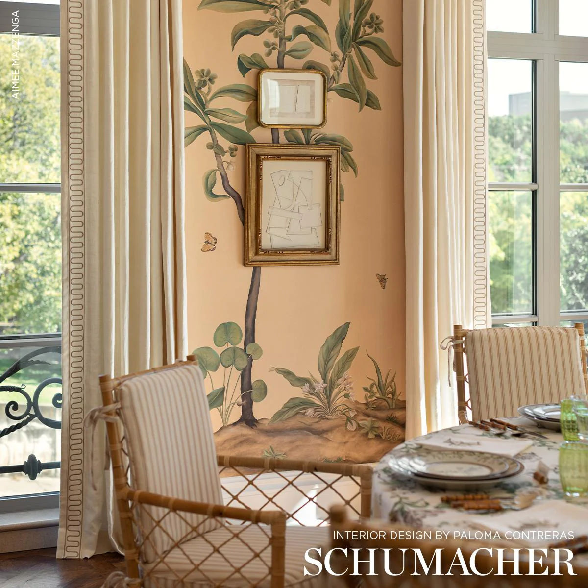 Schumacher Ivory Royere Scroll - Image 6