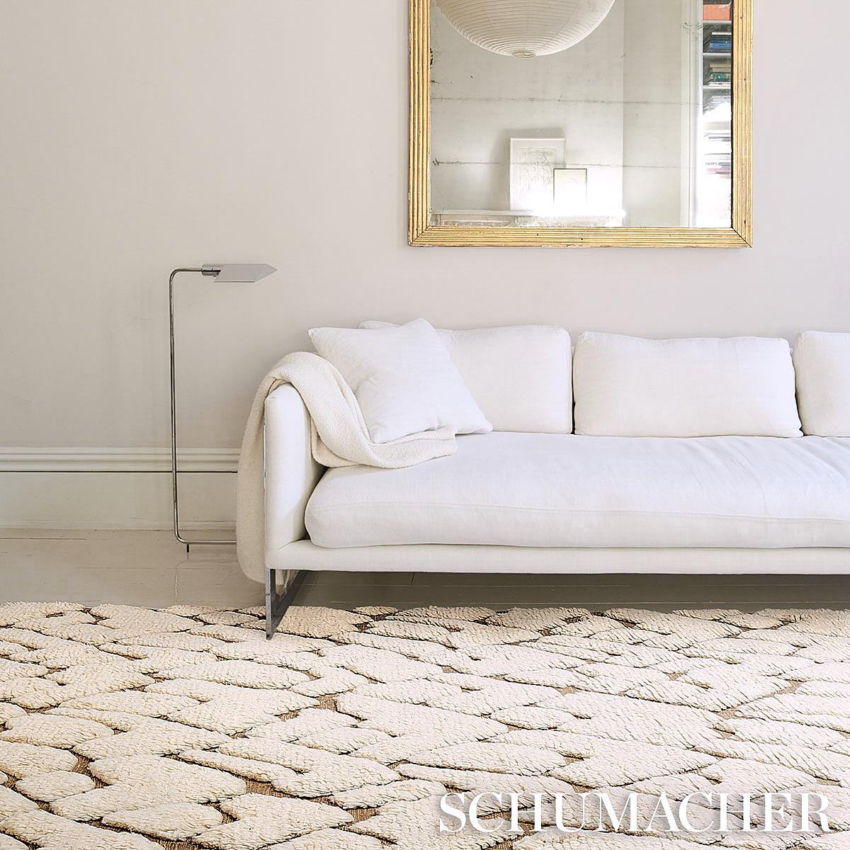 Schumacher Ivory & Sand 14' X 10' Zimba Rug - Image 5