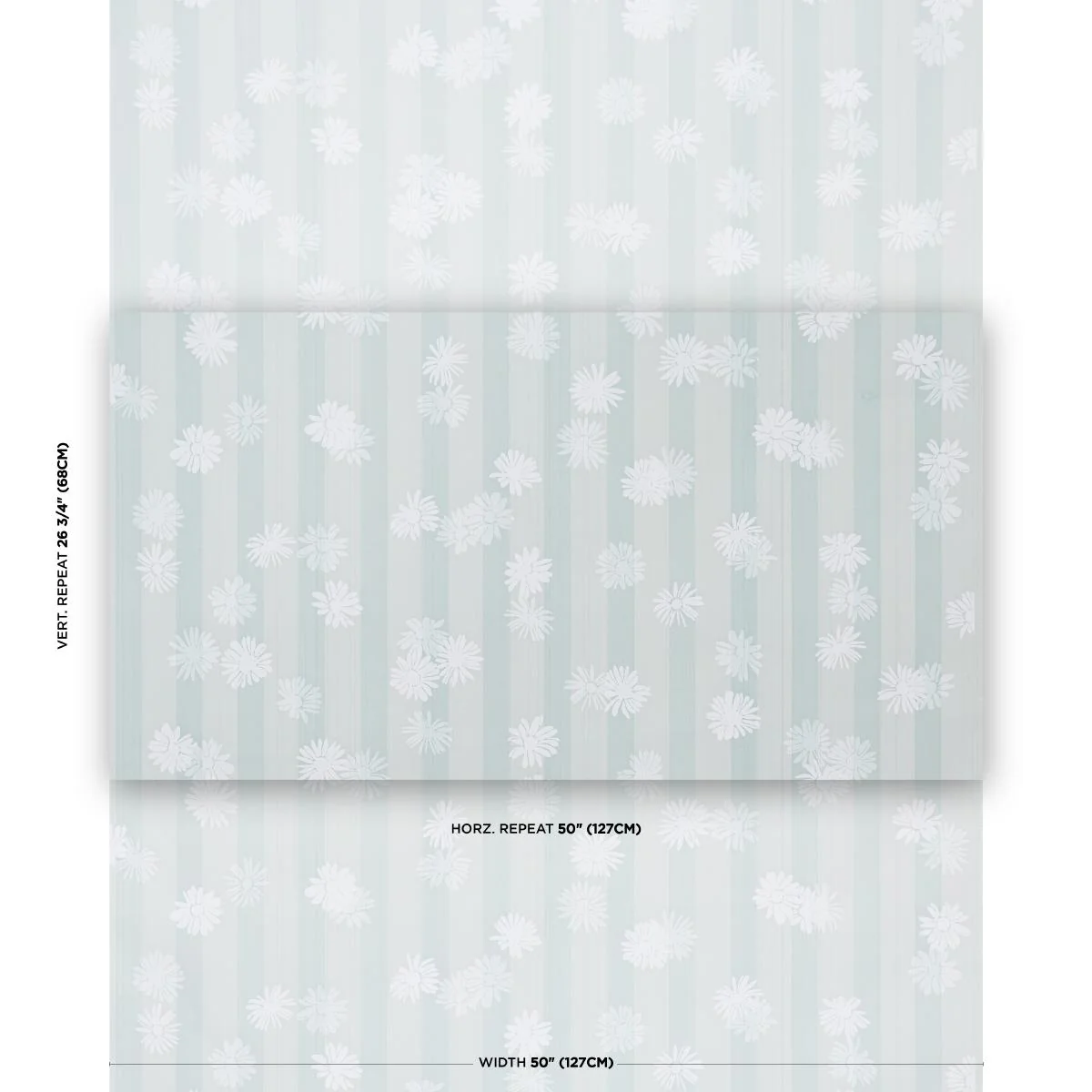 Schumacher Jackie'S Daisy Harbor Haze Fabric - Image 2