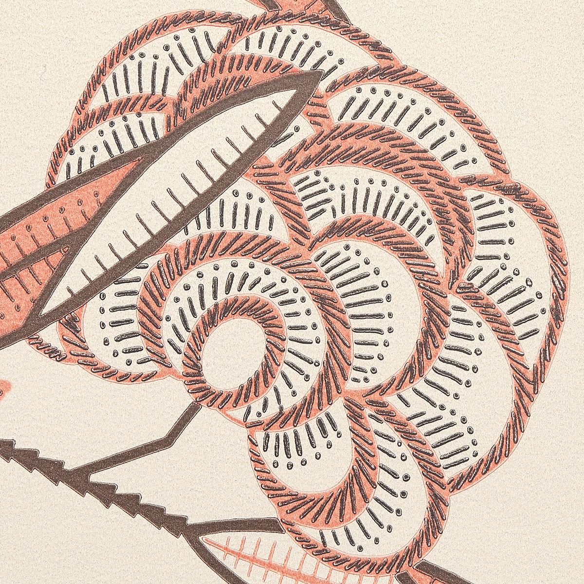 Schumacher Jacob'S Tree Old Rose Wallpaper - Image 3