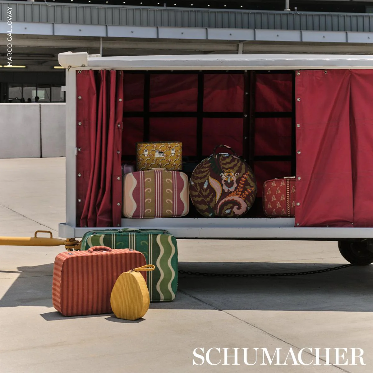 Schumacher Jaipur Fantaisie Aubergine Fabric - Image 5