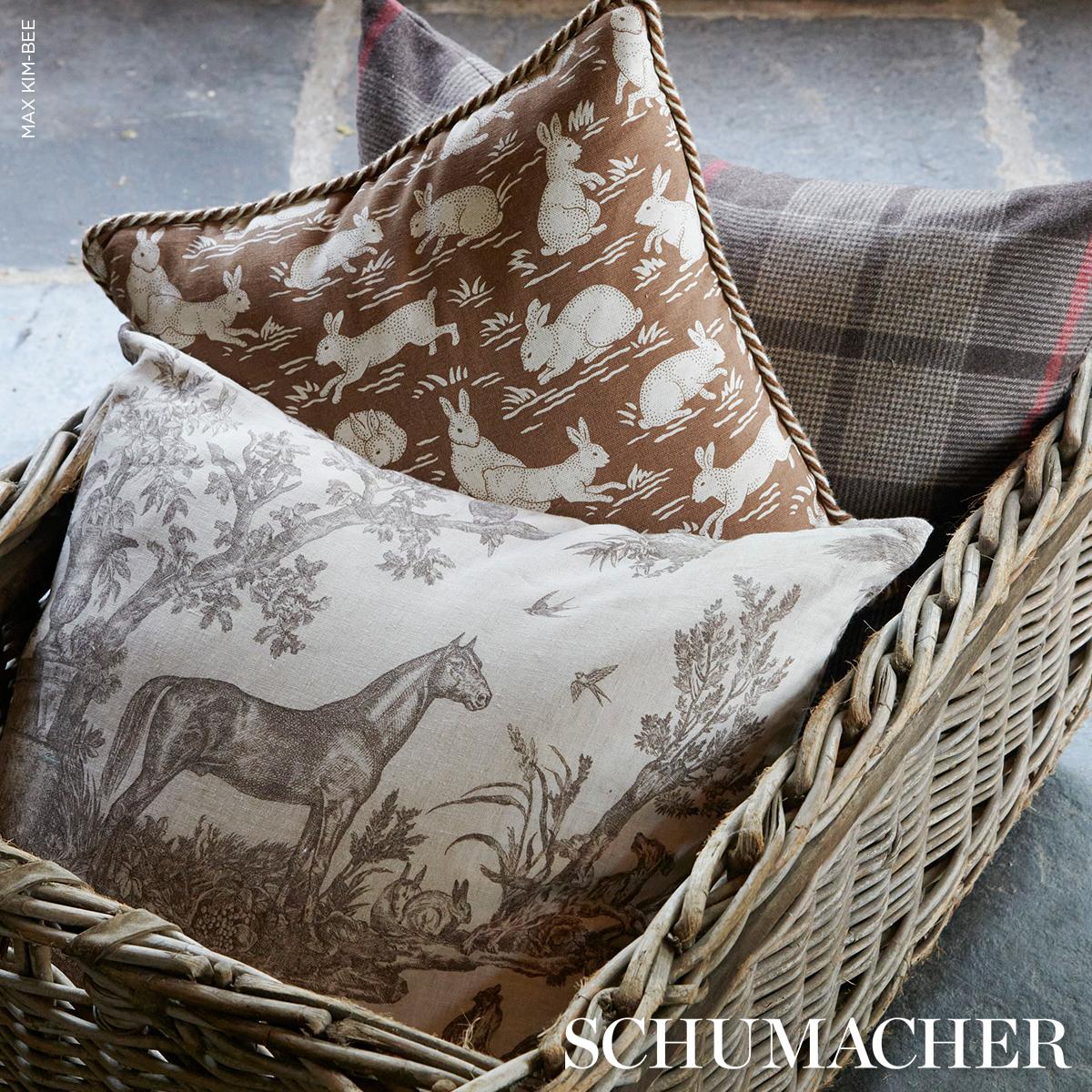 Schumacher Java 18" X 18" Montana Wool Plaid Pillow - Image 3