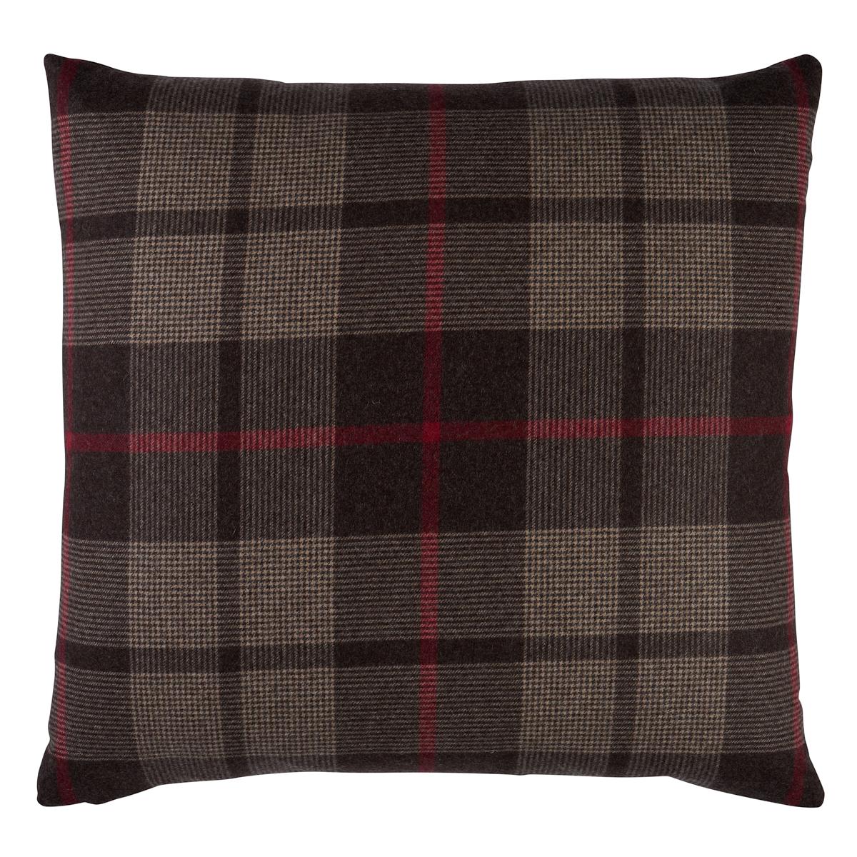 Schumacher Java 20" X 20" Montana Wool Plaid Pillow