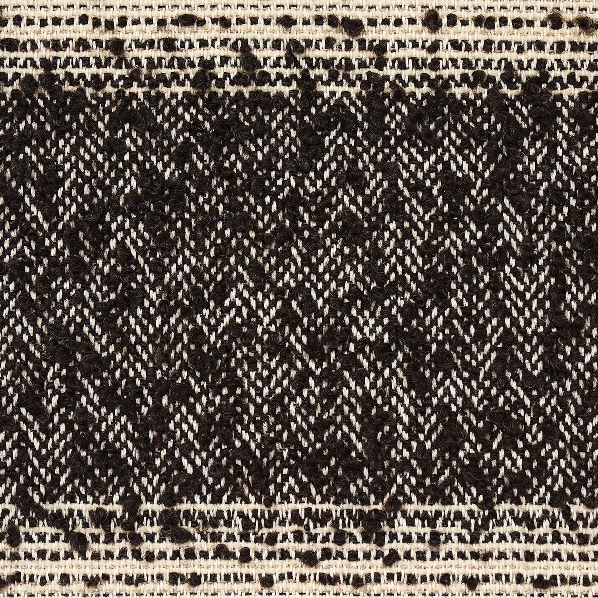 Schumacher Jessen Alpaca Stripe Brown Fabric - Image 2