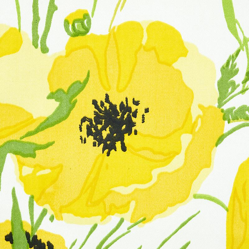Schumacher Joni Chintz Yellow Fabric - Image 5