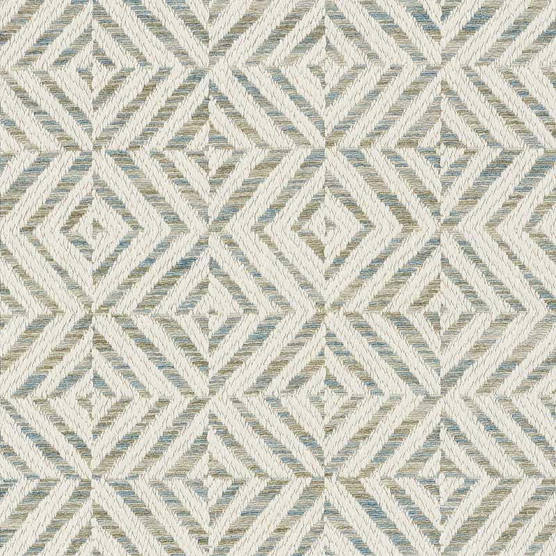 Schumacher Jubilee Sky Fabric - Image 2