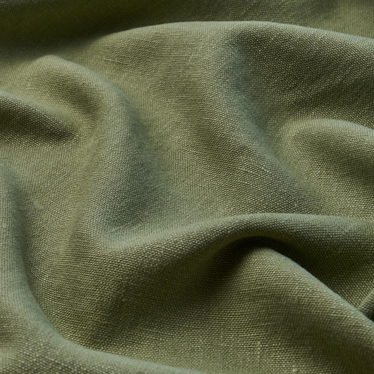 Schumacher Jumi Stonewashed Linen Sage Fabric - Image 4