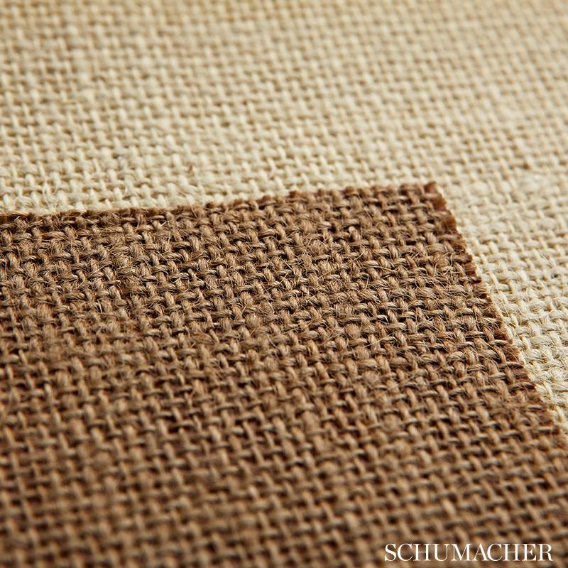 Schumacher Jute Burlap Natural Wallpaper - Image 2