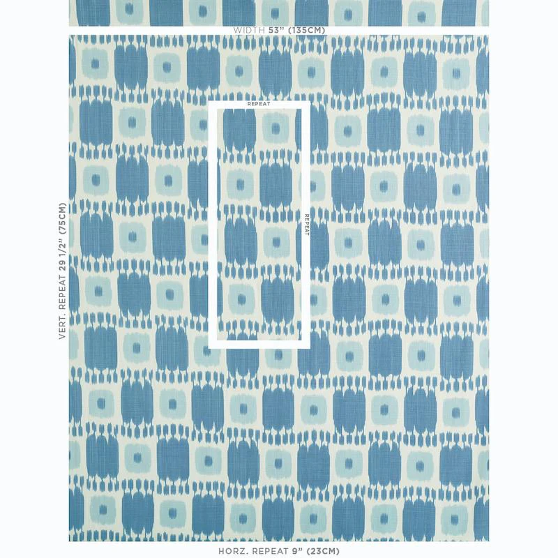 Schumacher Kandira Sky Fabric - Image 2