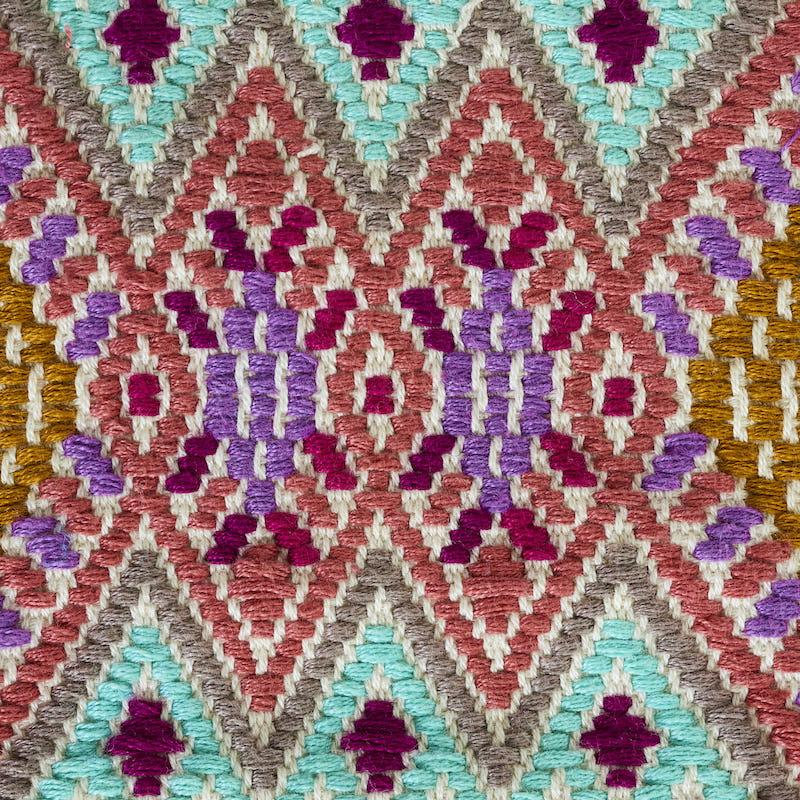 Schumacher Kaya Hand Woven Brocade Mostaza Fabric - Image 3