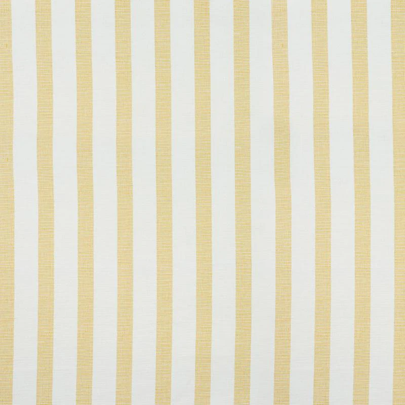 Schumacher Ketley Performance Stripe Yellow Fabric - Image 2