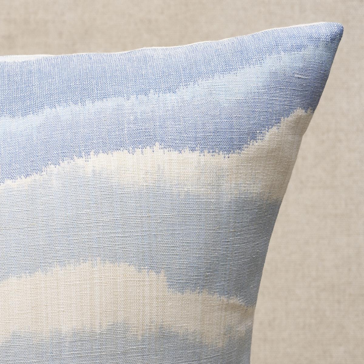 Schumacher Lagoon 24" X 24" Chandler Warp Print Pillow - Image 2