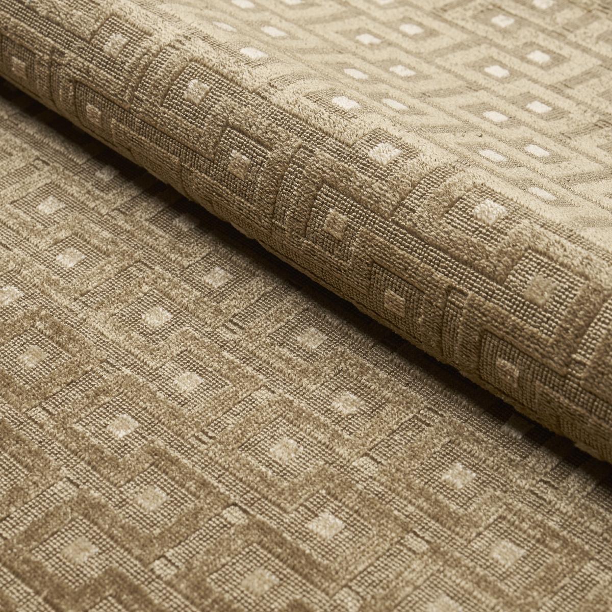 Schumacher Lalano Linen Velvet Bronze Fabric - Image 5