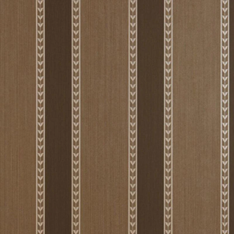 Schumacher Lansdowne Strie Stripe Truffle Wallpaper