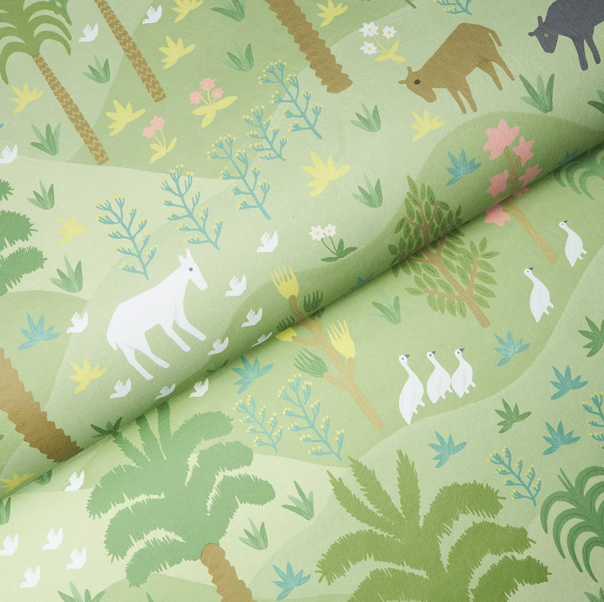 Schumacher Las Colinas Green Wallpaper - Image 5