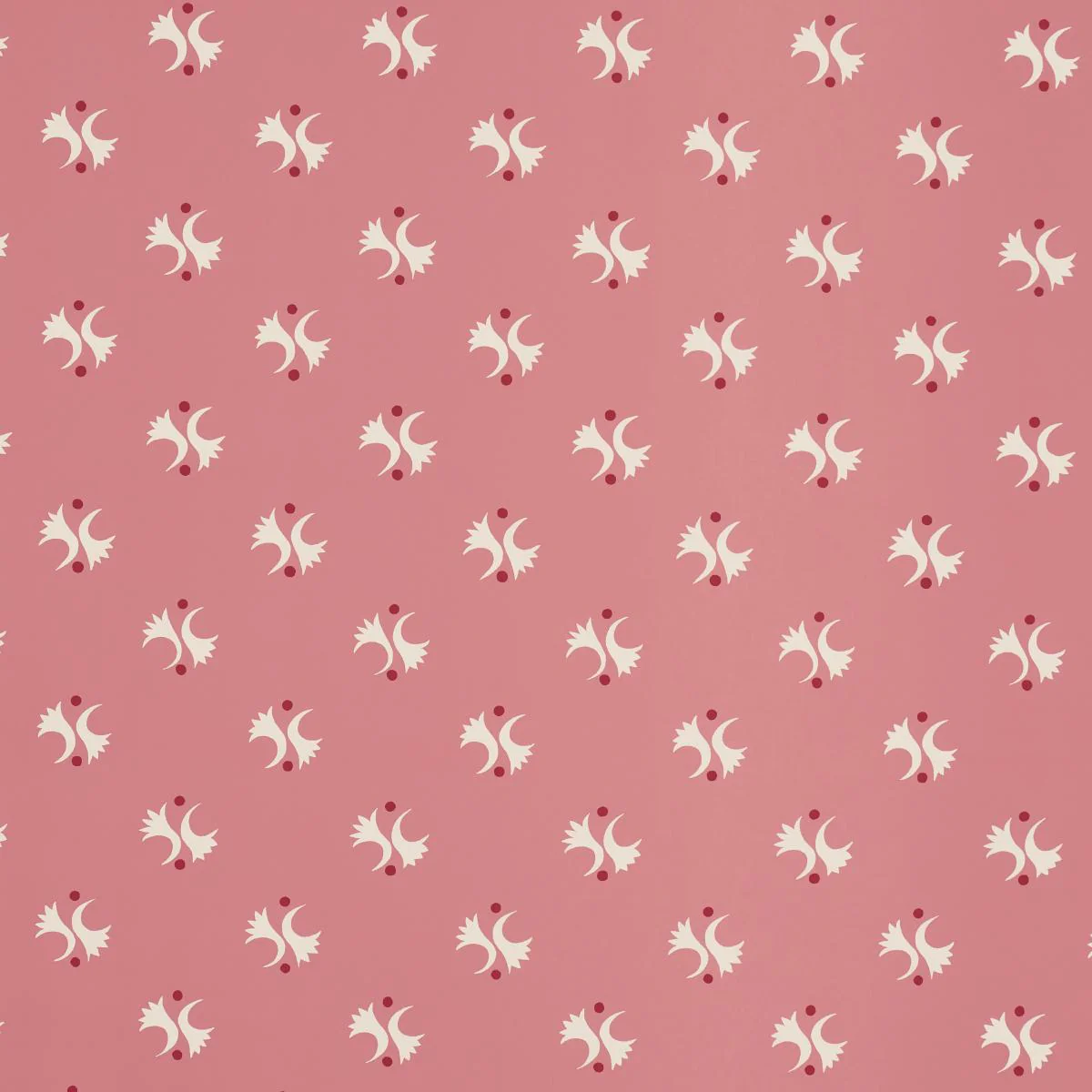 Schumacher Lavigne Rouge Wallpaper