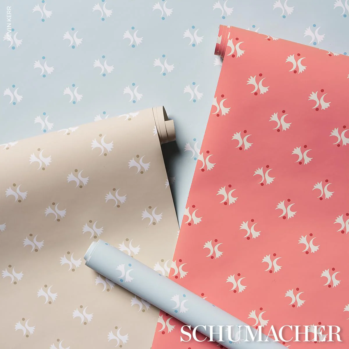 Schumacher Lavigne Rouge Wallpaper - Image 5