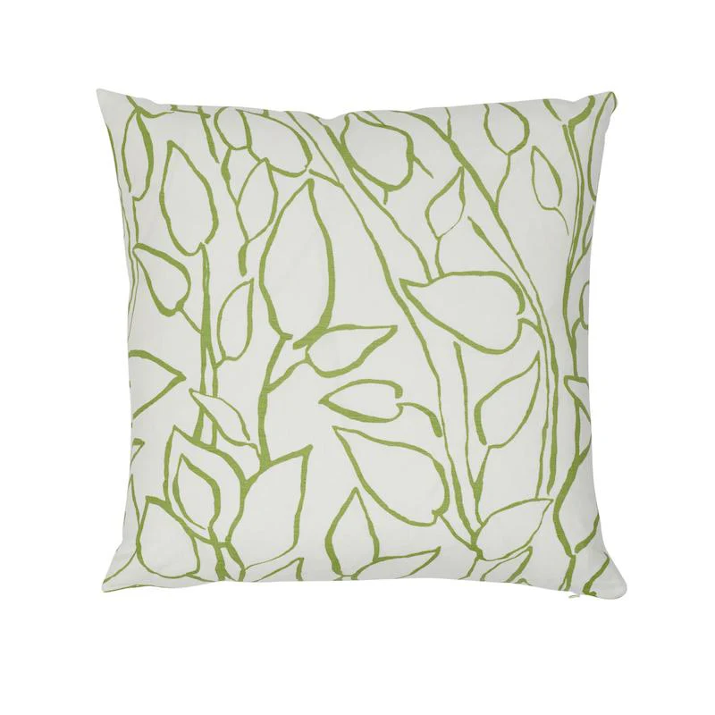 Schumacher Leaf 20" X 20" Solandra Vine Pillow
