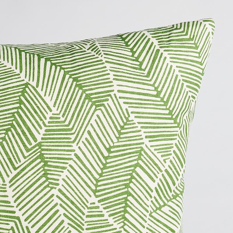 Schumacher Leaf 22" X 22" Abstract Leaf Pillow - Image 2
