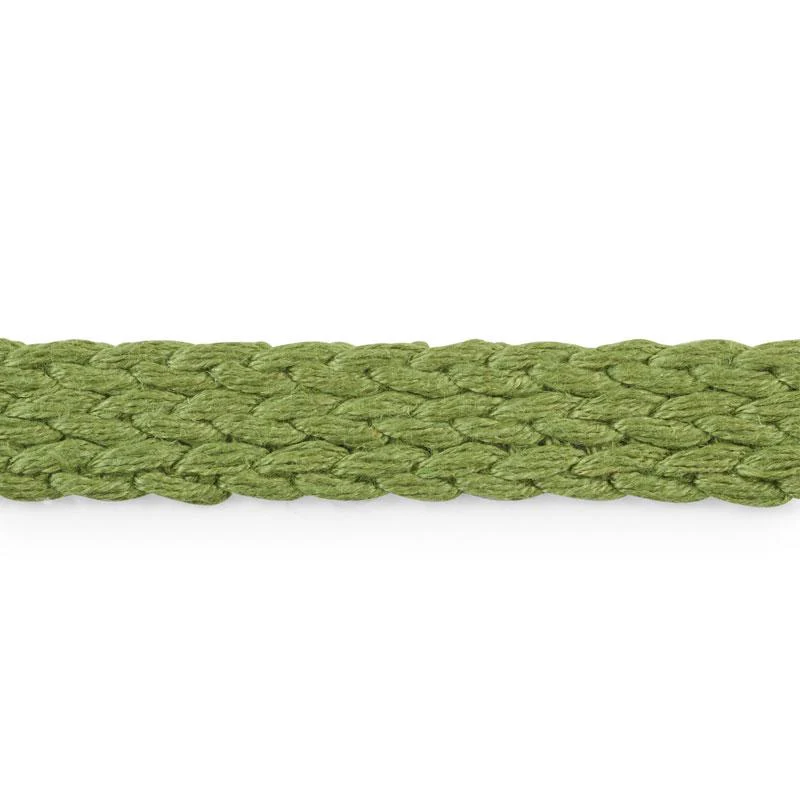 Schumacher Leaf Braided Linen Tape Medium