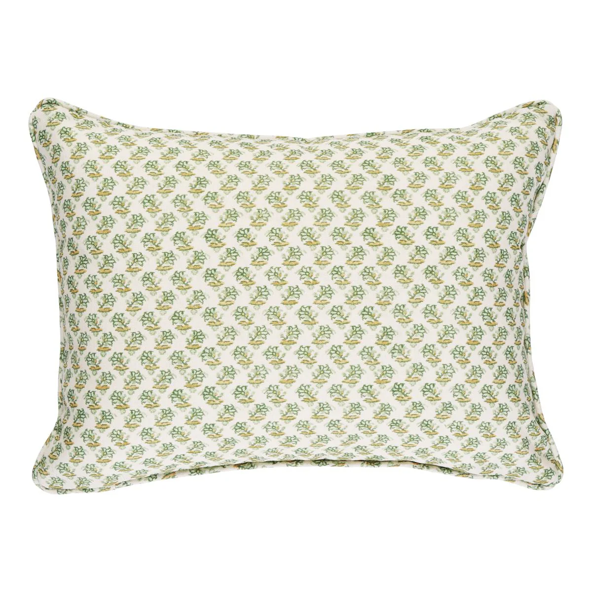 Schumacher Leaf Green 16" X 12" Oleander I/O Pillow