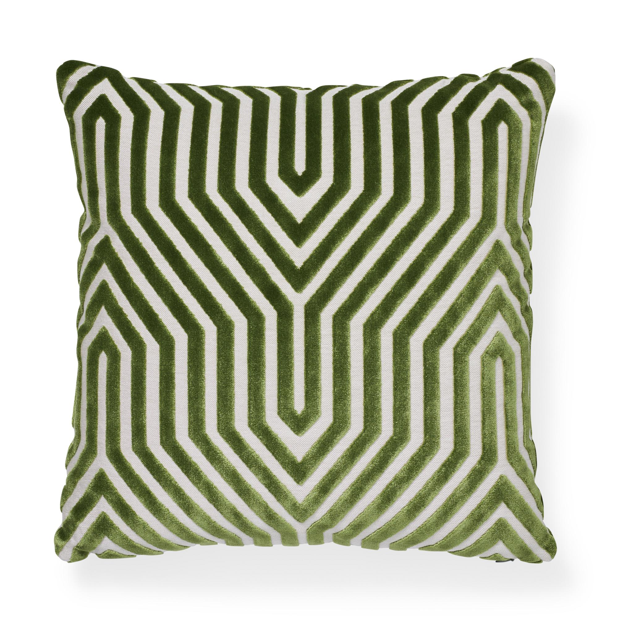 Schumacher Lettuce 22" X 22" Vanderbilt Velvet Pillow