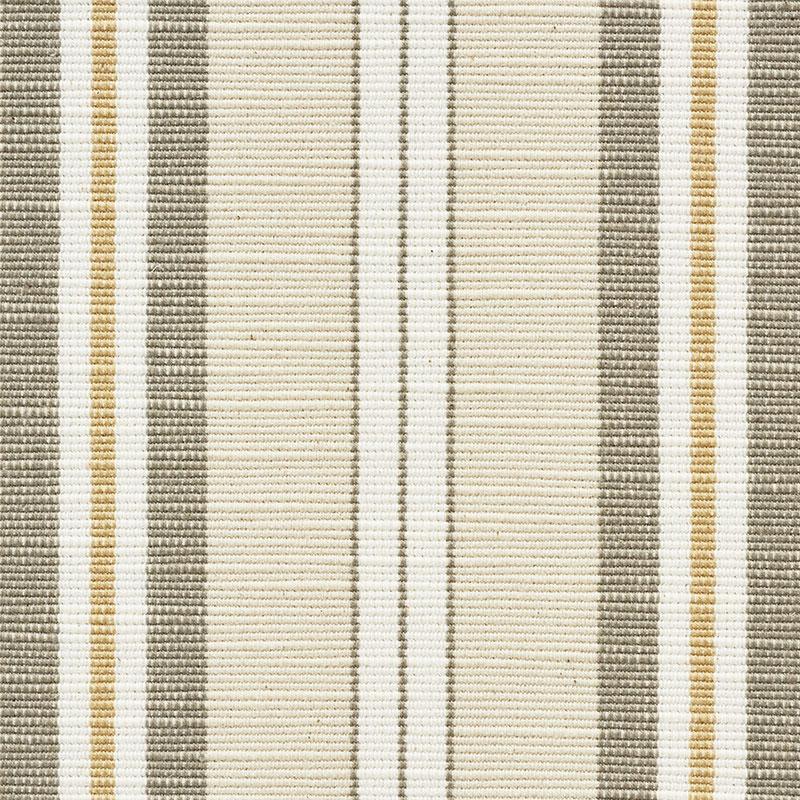 Schumacher Lewis Stripe Stone Fabric - Image 3