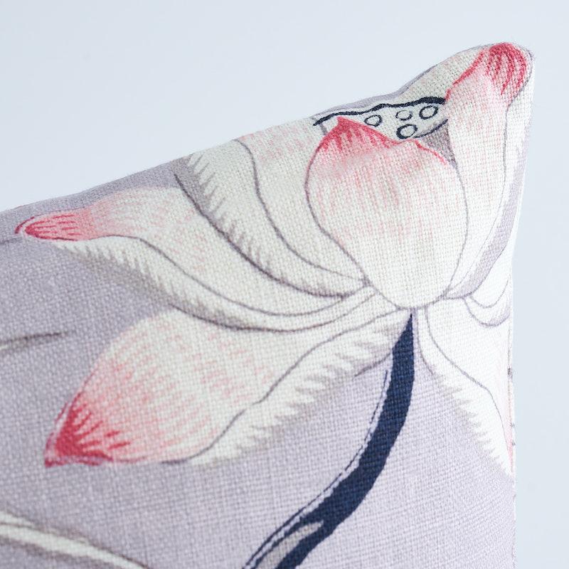 Schumacher Lilac 24" X 12" Lotus Garden Pillow - Image 5