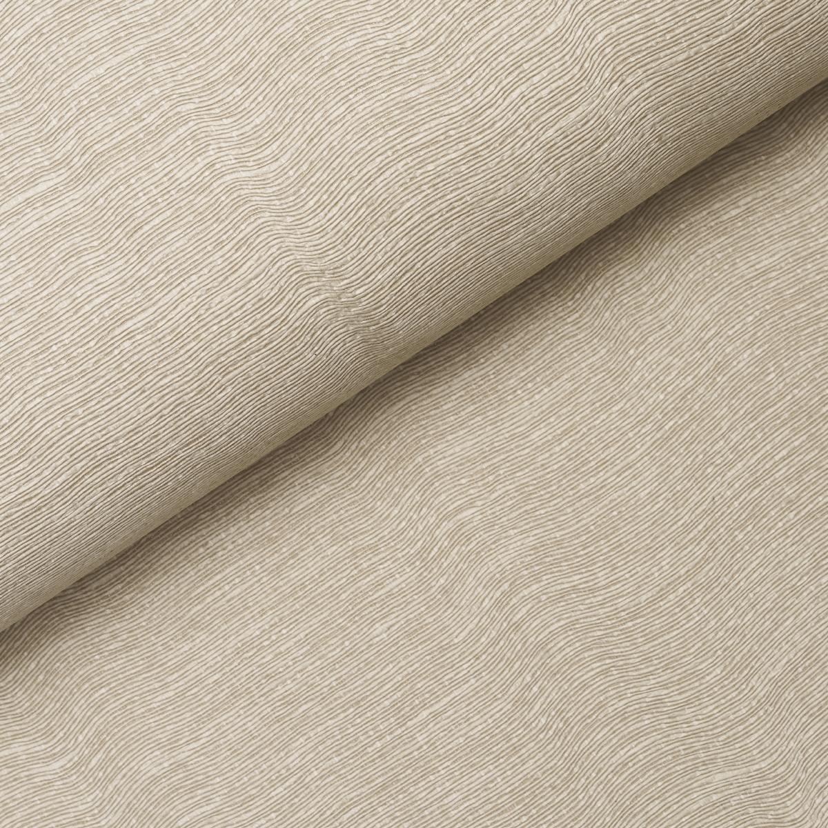Schumacher Linen Plissé Wallcovering Alabaster Wallpaper