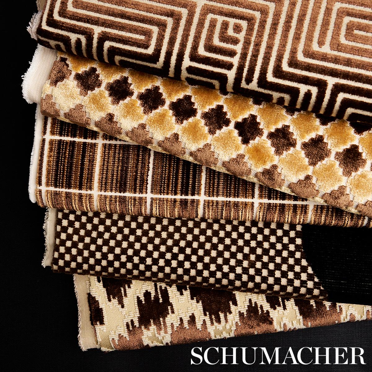 Schumacher Lisboa Velvet Bronze Fabric - Image 5