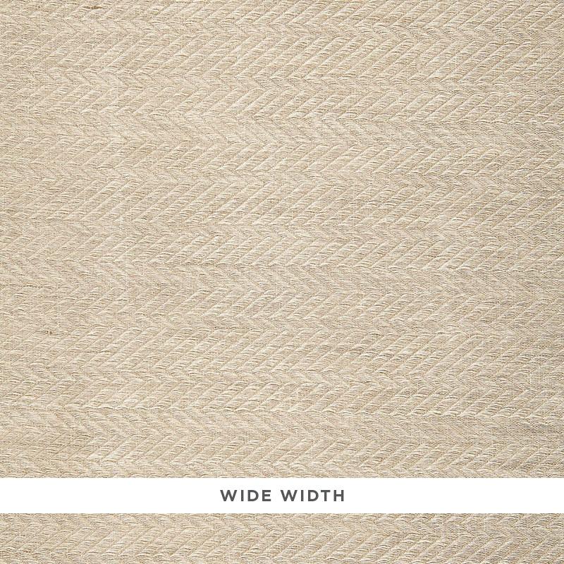 Schumacher Lompret Herringbone Sheer Greige Fabric - Image 2