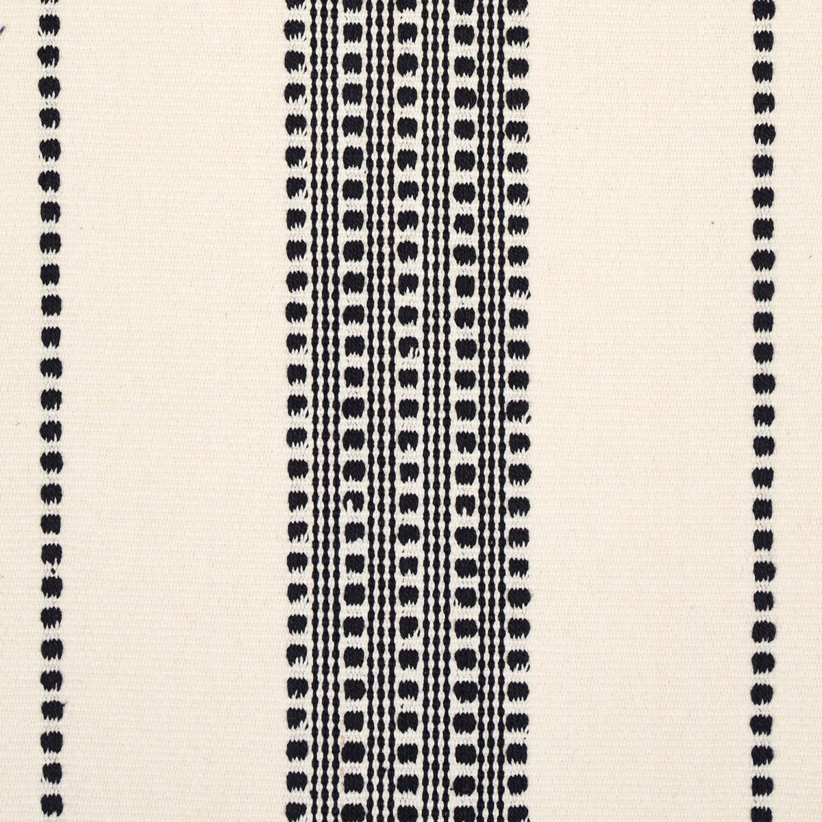 Schumacher Lubeck Stripe Black Fabric - Image 3