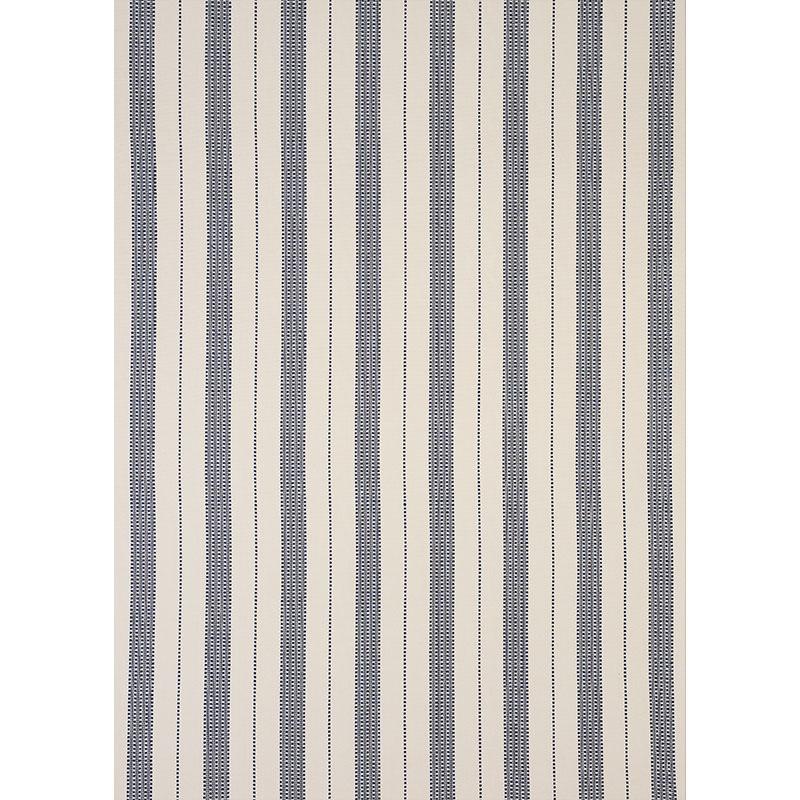 Schumacher Lubeck Stripe Navy Fabric - Image 2