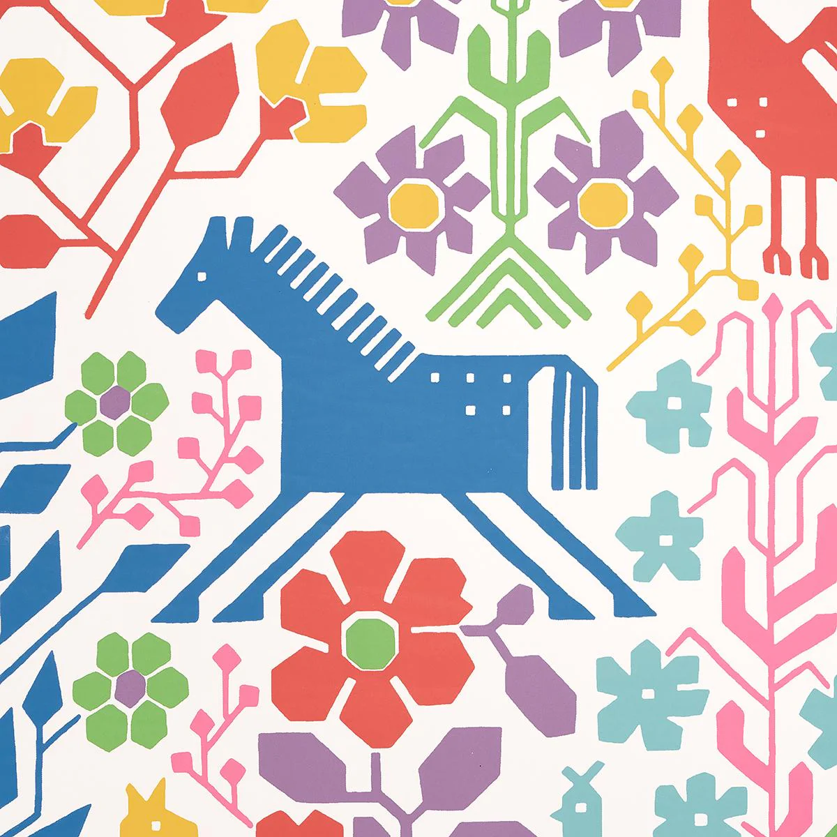 Schumacher Lupita Vibrant Multi Wallpaper - Image 3