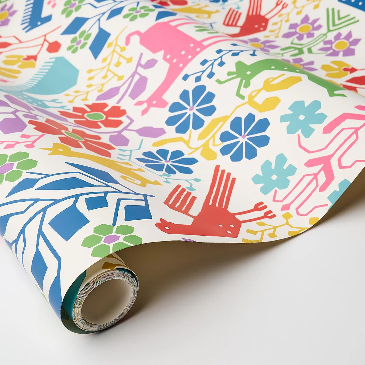 Schumacher Lupita Vibrant Multi Wallpaper - Image 4