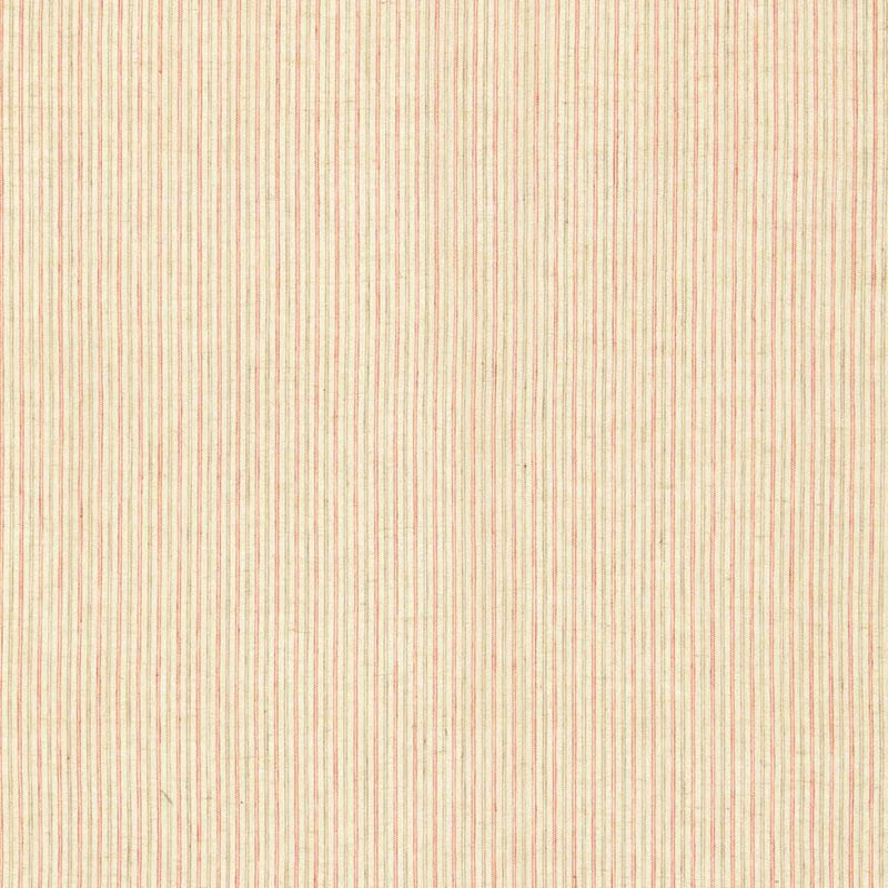 Schumacher Mackay Linen Stripe Sheer Red Earth Fabric