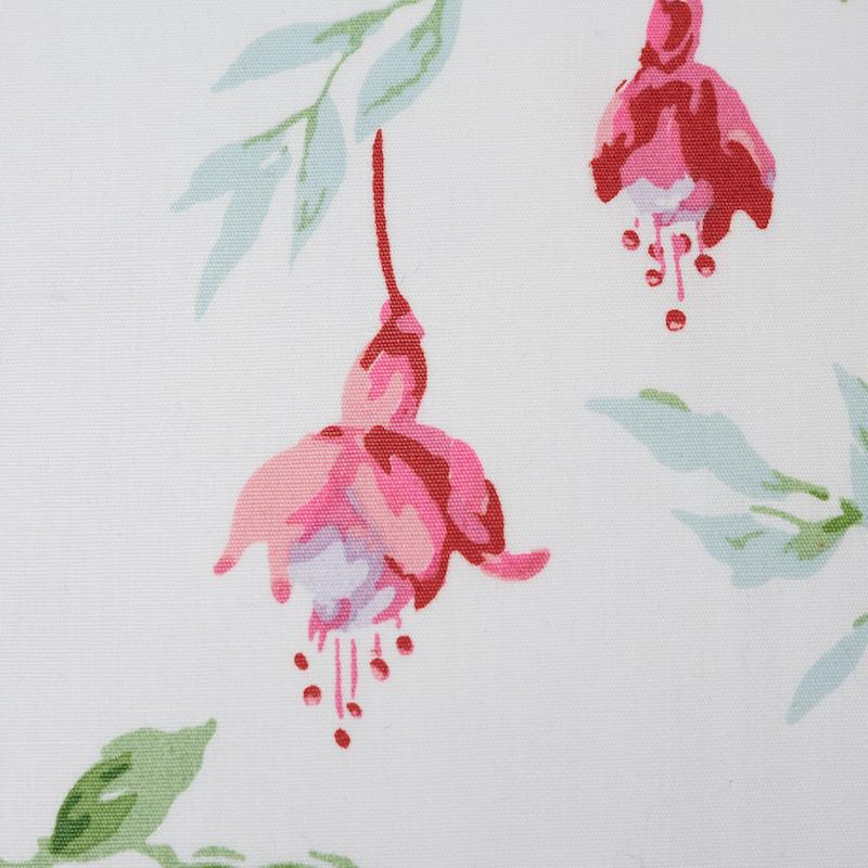 Schumacher Magenta 18" X 12" Garden Gate Chintz Pillow - Image 3