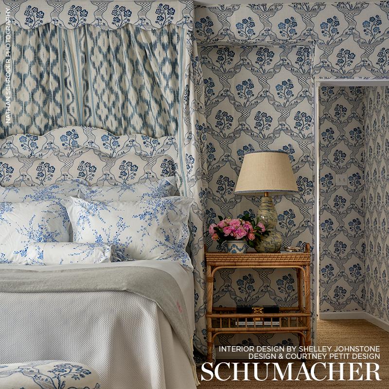 Schumacher Marella Delft Fabric - Image 4